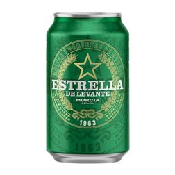 Cerveza Caja de 12 unidades Estrella de Levante Lager Lata 33 cl