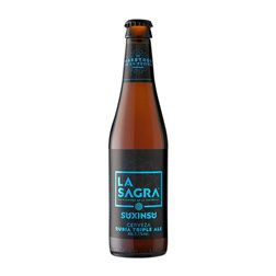 Cerveza Caja de 12 unidades La Sagra Suxinsu Ale, Rubia, Triple Malt — Triple Malta Botellín Tercio 33 cl