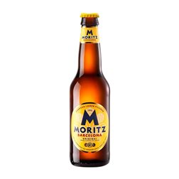 Cerveza Caja de 12 unidades Moritz Lager, Original, Pilsner Botellín Tercio 33 cl