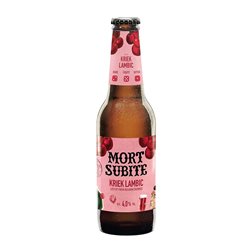 Cerveza Caja de 12 unidades Mort Subite Botellín 25 cl Cherry — Cereza