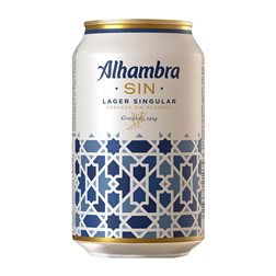 Cerveza Caja de 24 unidades Alhambra Singular Lager Lata 33 cl Sin Alcohol