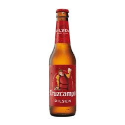 Cerveza Caja de 24 unidades Cruzcampo Pilsen Botellín Tercio 33 cl