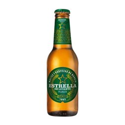 Cerveza Caja de 24 unidades Estrella de Levante Lager Botellín 25 cl