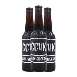 Cerveza CCVK Negra Dark Sidekahs Botellín Tercio 33 cl (Caja de 3 unidades)