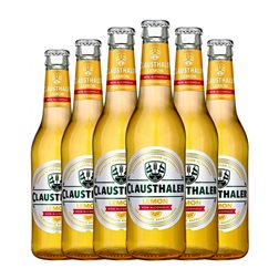 Cerveza Clausthaler Botellín Tercio 33 cl Lemon — Limón Sin Alcohol (Caja de 6 unidades)