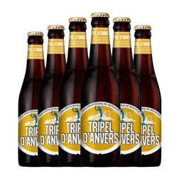 Cerveza De Koninck. D'Anvers Triple Malt — Triple Malta Botellín Tercio 33 cl (Caja de 6 unidades)