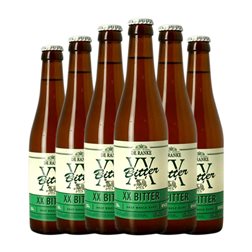 Cerveza De Ranke. XX Botellín Tercio 33 cl Bitter — Amargo (Caja de 6 unidades)