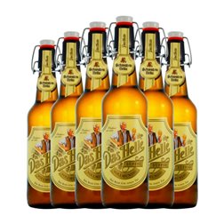 Cerveza Dinkelacker-Schwaben Das Helle Hell — Rubia Botella Medium 50 cl (Caja de 6 unidades)