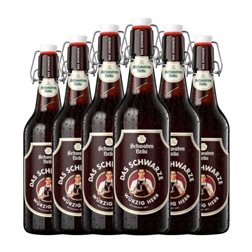 Cerveza Dinkelacker-Schwaben Das Schwarze Dark Ale — Oscura Botella Medium 50 cl (Caja de 6 unidades)