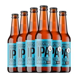 Cerveza Dougall's 4 Cuatro IPA — India Pale Ale Botellín Tercio 33 cl (Caja de 6 unidades)