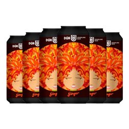 Cerveza Dua Lisa Lata Medium 50 cl Ginger — Jengibre (Caja de 6 unidades)