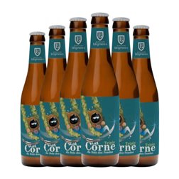Cerveza Ebly La Corne Triple Malt — Triple Malta Botellín Tercio 33 cl (Caja de 6 unidades)