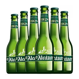 Cerveza El Alcázar Lager, Especial Botellín Tercio 33 cl (Caja de 6 unidades)
