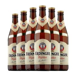 Cerveza Erdinger Hefe Hell — Rubia Botella Medium 50 cl (Caja de 6 unidades)