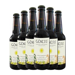 Cerveza Génesis Mediterrania Botellín Tercio 33 cl (Caja de 6 unidades)