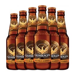 Cerveza Grimbergen Double Malt — Doble Malta Botellín Tercio 33 cl (Caja de 6 unidades)