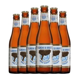Cerveza Halve Maan Blanche de Bruges Blanche — Blanca Botellín 25 cl (Caja de 6 unidades)