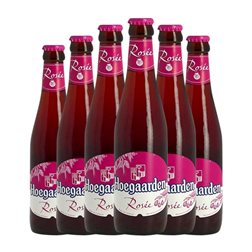 Cerveza Hoegaarden Rosé — Rosado Botellín 25 cl (Caja de 6 unidades)