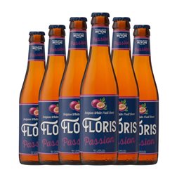 Cerveza Huyghe Floris Botellín Tercio 33 cl Passion Fruit — Fruta de La Pasión (Caja de 6 unidades)