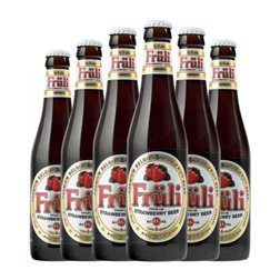 Cerveza Huyghe Fruli Botellín Tercio 33 cl Strawberry — Fresa (Caja de 6 unidades)