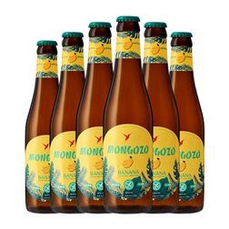 Cerveza Huyghe Mongozo Botellín Tercio 33 cl Banana (Caja de 6 unidades)