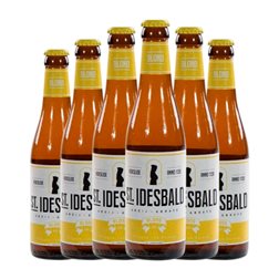 Cerveza Huyghe Saint Idesbald Blonde — Rubia Botellín Tercio 33 cl (Caja de 6 unidades)