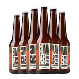 Cerveza La Caníbal Simancas Lager Botellín Tercio 33 cl (Caja de 6 unidades)