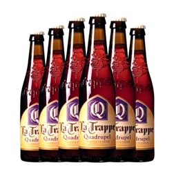 Cerveza La Trappe Quadruple Malt — Cuádruple Malta Botellín Tercio 33 cl (Caja de 6 unidades)