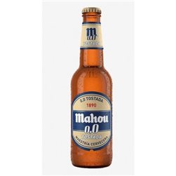Cerveza Mahou 0,0 Tostada 33 cl Botella (Pack 24 und)