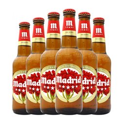 Cerveza Mahou 5 Estrellas San Isidro Edición Limitada Botellín Tercio 33 cl (Caja de 6 unidades)
