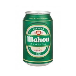 Cerveza Mahou Clásica 33 cl Lata  (Pack 24 und)