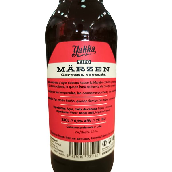 Märzen beer 'Yakka'-lateral