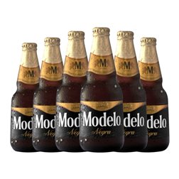 Cerveza Modelo Corona Negra Dark Ale — Oscura Botellín Tercio 35 cl (Caja de 6 unidades)