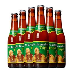 Cerveza Saint Bernardus Sixtus Triple Malt — Triple Malta Botellín Tercio 33 cl (Caja de 6 unidades)