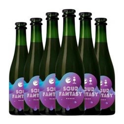 Cerveza Sour Fantasy Media Botella 37 cl Mango (Caja de 6 unidades)
