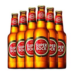 Cerveza Super Bock Botellín Tercio 33 cl (Caja de 6 unidades)