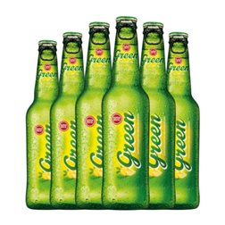 Cerveza Super Bock Green — Verde Botellín Tercio 33 cl (Caja de 6 unidades)