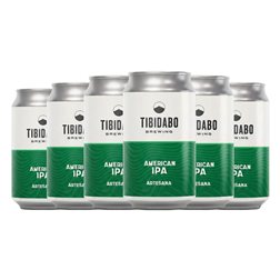 Cerveza Tibidabo American IPA — India Pale Ale Botellín Tercio 33 cl (Caja de 6 unidades)