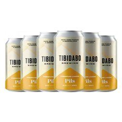 Cerveza Tibidabo Pilsener Botellín Tercio 33 cl (Caja de 6 unidades)