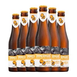 Cerveza Timmermans Botellín 25 cl Pêche — Melocotón (Caja de 6 unidades)