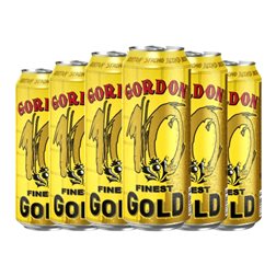 Cerveza Timmermans Gordon Finest Gold — Edición Oro Lata Medium 50 cl (Caja de 6 unidades)