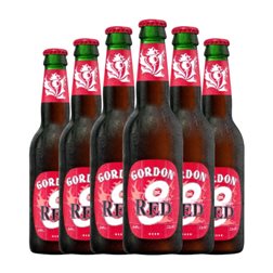 Cerveza Timmermans Gordon Finest Red Ale — Roja Botellín Tercio 33 cl (Caja de 6 unidades)