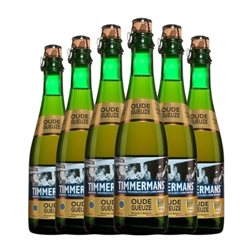 Cerveza Timmermans Oude Gueuze Lambic Media Botella 37 cl (Caja de 6 unidades)