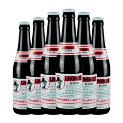 Cerveza Van den Bossche Livinus Blonde — Rubia Botellín Tercio 33 cl (Caja de 6 unidades)