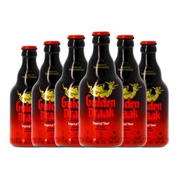 Cerveza Van Steenberge Gulden Draak Imperial, Stout Botellín Tercio 33 cl (Caja de 6 unidades)