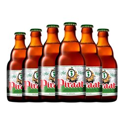 Cerveza Van Steenberge Piraat Hop Triple Malt — Triple Malta Botellín Tercio 33 cl (Caja de 6 unidades)