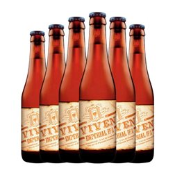 Cerveza Van Viven IPA — India Pale Ale, Imperial Botellín Tercio 33 cl (Caja de 6 unidades)