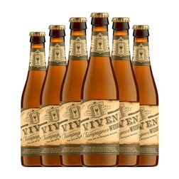 Cerveza Van Viven Master Champagner Weissbier — Blanca Botellín Tercio 33 cl (Caja de 6 unidades)