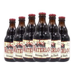 Cerveza Waterloo Lager, Dark Ale — Oscura Botellín Tercio 33 cl Strong — Fuerte (Caja de 6 unidades)