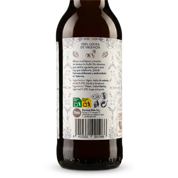 Cerveza Xe con chufa sin gluten 'Polo'-detalle